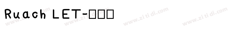 Ruach LET字体转换